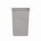 Boardwalk 23 gal Rectangular Slim-Profile Plastic Can, Gray, Open Top, Plastic, 20 in 1868188 - alternate 1
